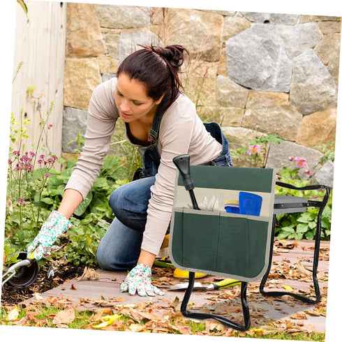 Abaodam Garden Kneeler Tool Bag Durable Gardening Seat Pouch with Ample Storage Space Convenient for Garden Lovers