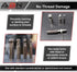ABN Internal Pipe Removal Tool Pipe Nipple Extractor Set, General Internal Pipe Wrench Set 4pc - 1, 3/4, 1/2, 3/8 Inch