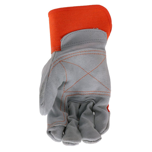 Boss Men's Guard Heavy Duty Work Gloves, Double Leather Cowhide Palm, Abrasion Resistant, X-Large (B71031-XL)