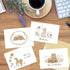4x6 20-Pack) Gooji Woodland Thank You Cards with Envelopes (Bulk Matching Peel-and-Seal Envelopes Assorted Bulk