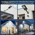11-Inch Garden(2 Pack) Solar Street Light Outdoor, Solar Powered Street Light with Motion Sensor & Remote Control, Dusk
