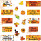 Whaline 37Pcs Fall Thanksgiving Motivational Bulletin Board Decor Autumn Inspirational Rules Poster Set