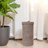 3 14" 7'' Handmade Cotton & Jute Toilet Paper Holder Woven Toilet Paper Stand & Storage Basket with Lid, Freestanding