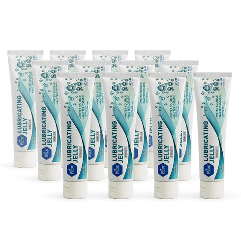 4 Oz, 12 MED PRIDE Sterile Surgical Lubricant Jelly Tube, Fl Water-Soluble, Bacteriostatic, Latex Free, Medical