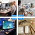 YAZMEEN Funny Text Mouse Pad, Coffee Deadline Chaos, Non-Slip Rubber Base, Cute Round Mat for Office
