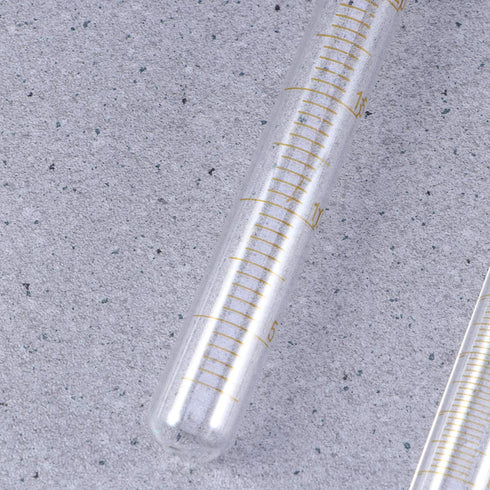 8 Pcs Graduated Glass Test Tubes with Screw Caps - 10ml, 15ml, 20ml, 30ml