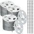 Fastener Kit Board Hardware Set, 1-1/4 Inch Galvanized Steel Washers and Stainless Steel Screws, 150 Pcs