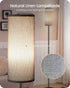 Dimmable 10W 900LM Bulb 3000K-6500K, H06LD05W1 Gray Floor Lamp for Living Room with Remote and Foot Switch, Corner