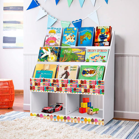 Ice Pops and Ice Cream Borders Set Cool Summer Classroom Bulletin Board Border 72 Feet