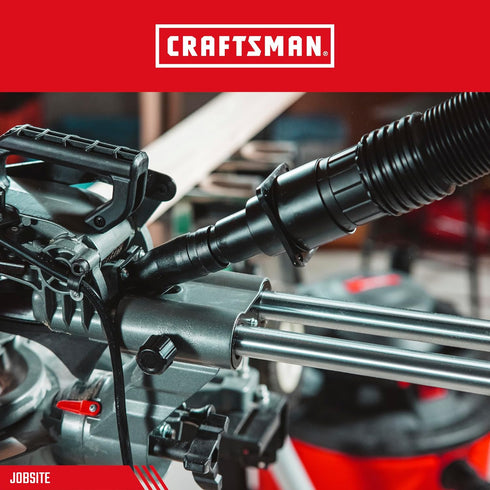 CMXZVBE38677 2-1/2 2-1/2 CRAFTSMAN in. Universal Tool Adapter Wet Dry Vac Attachment, Industrial-Grade Shop Vacuum