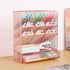 Spacrea Pen Holder Desk Organizer - Pencil Holder with 10 Compartments and 1 Drawer, Rose Gold