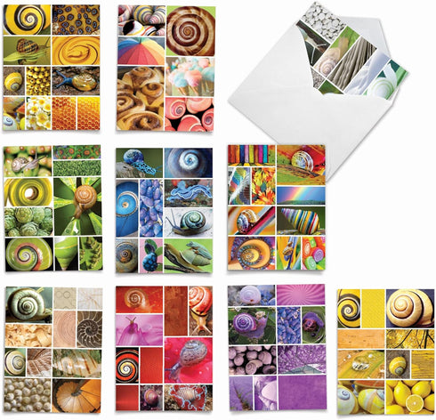 The Best Card Company - 10 Assorted Blank Note Cards Bulk Box Set (4 x 5.12 Inch) with Envelopes