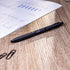 Zebra Pen G-450 Retractable Gel Pen, Black Brass Barrel, Medium Point, Black Ink, 2-Pack