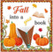 Fall into a Good Book Bulletin Board, Classroom Decorations with Pumpkin Cutouts and Autumn Maple Leaves
