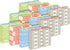 Barker Creek Designer File Folders Set of 36, 1/3 Cut Tabs, 4 Beautiful Designs in Calming Colors, Letter-Size