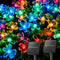 Brightown 2 Pack Total 52FT 120 LED Flower Solar String Lights Outdoor