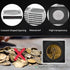 Coin Snap Holders, 20 Pieces Silver Dollar Coin Capsule Storage Box with Adjustable Gaskets, Black
