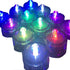 JYtrend Bright LED Floral Tea Light Submersible Lights for Party Wedding (RGB(Changing Color),