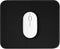 Black Mouse Pad - Cute Splash-proof Textured 10.2 x 8.2 Inch, Stitched Edge Non-Slip Waterproof Rubber