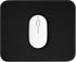 Black Mouse Pad - Cute Splash-proof Textured 10.2 x 8.2 Inch, Stitched Edge Non-Slip Waterproof Rubber