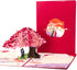 Ribbli Heart Tree Handmade Pop Up Card for Anniversary, Valentines Day, Wedding Gift, Birthday Cards with Envelope