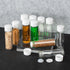 16ml Clear Glass Vial 20pcs - Leak-Proof Glass Bottle with White Screw Cap and Inner Plug, Sealed Sample Vials