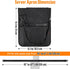7 Desing Wish Flip Cover Server Apron with Pockets & Hanging Strap, Waitress Apron with Adjustable Belt Work Tool Bag