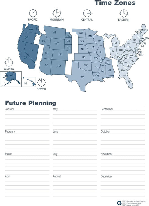 House of Doolittle 2022 Calendar Planner - Monthly, Blue Cover, 8.5 x 11 Inches, December - January (HOD26207-22)