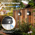 PEVOROS 4 Pack 3 (6x3.6x2.2 inch) Solar Fence Lights, Solar Motion Fence Deck Lights Outdoor, Modes for Step Wall Step