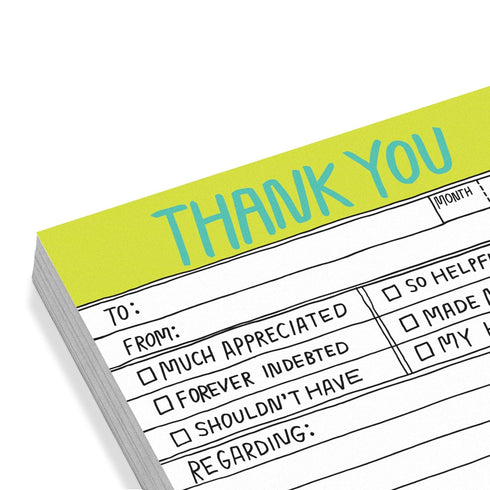 Knock Knock Hand-Lettered Thank You Sticky Notes