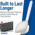 36620L00 20" 2" 1 Count CFS Flo-Pac Plastic Handle Utility Scrub Brush, Nylon Bristles, Length, Bristle Trim, White