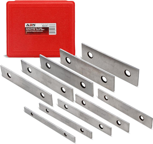 ABN Machinist Thin Parallel Bars 20-Piece Tool Set, 1/8in x 6in Straightedge Bar Blocks