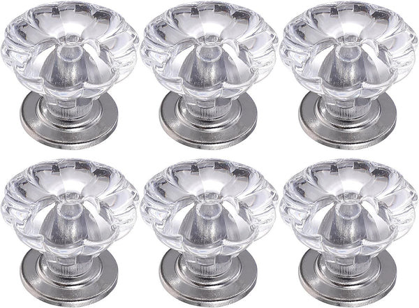 6pcs Small Plastic Drawer Knobs Storage Box Handles Simple Cabinet Pulls Replacement