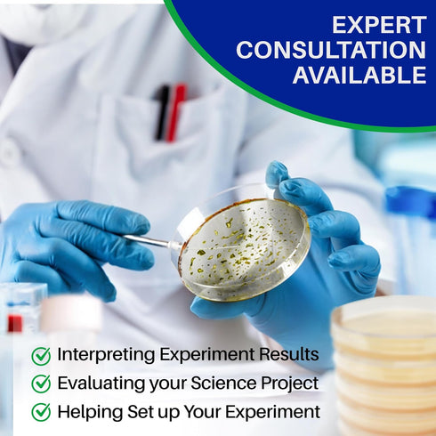 Evviva Sciences Nutrient Agar Petri Dishes Science Project Kit, Pre-Poured Agar Plates for Science Experiments