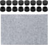 uxcell 16 Pcs Round Plastic Plugs with Furniture Felt Pad, 25mm/0.98" Tubing