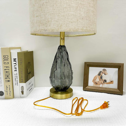 Clear Gold Lamp Cord, 8 Feet Transparent Replacement Lamp Cords for Lamp Repair, DIY Electrical Light Cable