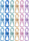 Mr. Pen 18 Pack Pastel Colors Chip Clips, 2 Inch Utility Steel PVC-Coated Bag Clips for Food Storage