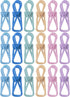 Mr. Pen 18 Pack Pastel Colors Chip Clips, 2 Inch Utility Steel PVC-Coated Bag Clips for Food Storage