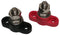 3/8" Battery Power & Ground Insulated Stainless Steel Stud Junction Post (Red & Black Set)