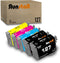 Run Star 5 Pack 127 T127 Remanufactured Ink Cartridge Replacement for Epson 127 for WF-3520 (2 Black, 1 Cyan, 1