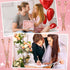 Jetec 50 Pcs Heart Shaped Ballpoint Pens, Bulk Valentine's Day Gifts, Black Ink, Rose Gold Diamond Crystal