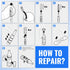Dreyoo Cartridge Repair Kit Replacement for 96988, Compatible with Moen 1222/1222B Single Handle Tub and Shower Faucets