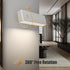 2 Pack, Dimmable 360 Honalia Rechargeable Wall Lights Cordless Wall Sconce with Magnetic Rotation & Touch Control