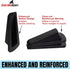 Rubber Door Stoppers - Large Heavy Duty Flexible Door Holder, Black 4 Pack, Non Marking Anti Slip Jammer