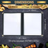8.5 11 Inch, 6 12 4 Pack Menu Covers x Page View Clear View Menu Holder Transparent Menu Sleeve, Fits Letter Size Paper