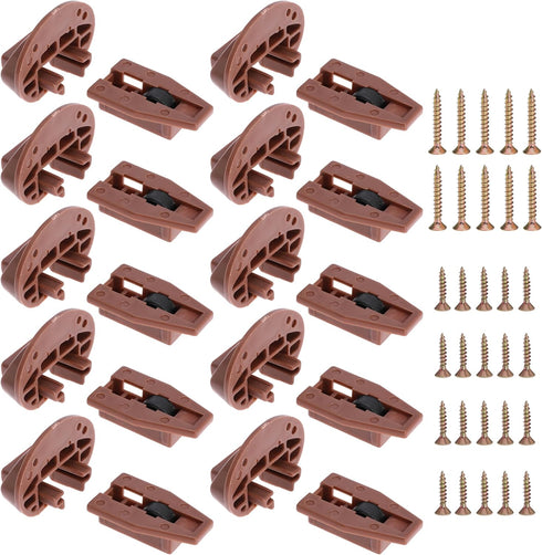 10PCS Drawer Slide Track Guide Glide for Kenlin, Rite Trak 2, Center Mount Drawer for Dressers, Hutches, Nightstand