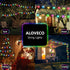 41ft 100 20*G40 Bulbs IP65 ALOVECO LED String Lights Outdoor Indoor USB Plug RGB Color Changing String Lights