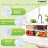 1/6 4" Commercial (4 Pack) Size Deep Plastic Food Pans with lids,Clear Polycarbonate Food Storage Containers