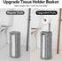 4 GRANNY SAYS Wicker Freestanding Toilet Paper Holder Stand with Storage, Modern Covered Toilet Paper Stand for Rolls