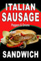 Generic Italian Sausage Sandwich Advertising Poster Sign